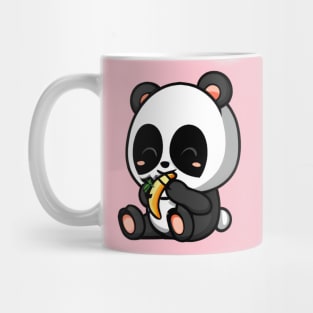 Panda Bear Eating a Banana Because Why Not? Mug